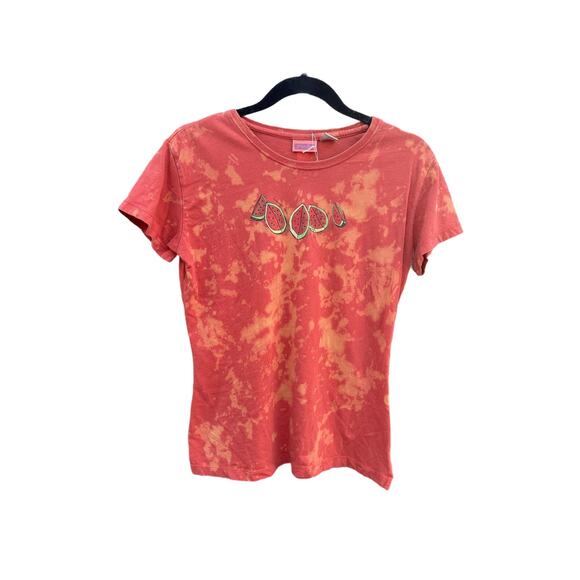 Tie Dye Watermelon Graphic T-Shirt | Women’s Shirt | Splatter Tie - Reverse Dye - Picture 1 of 2